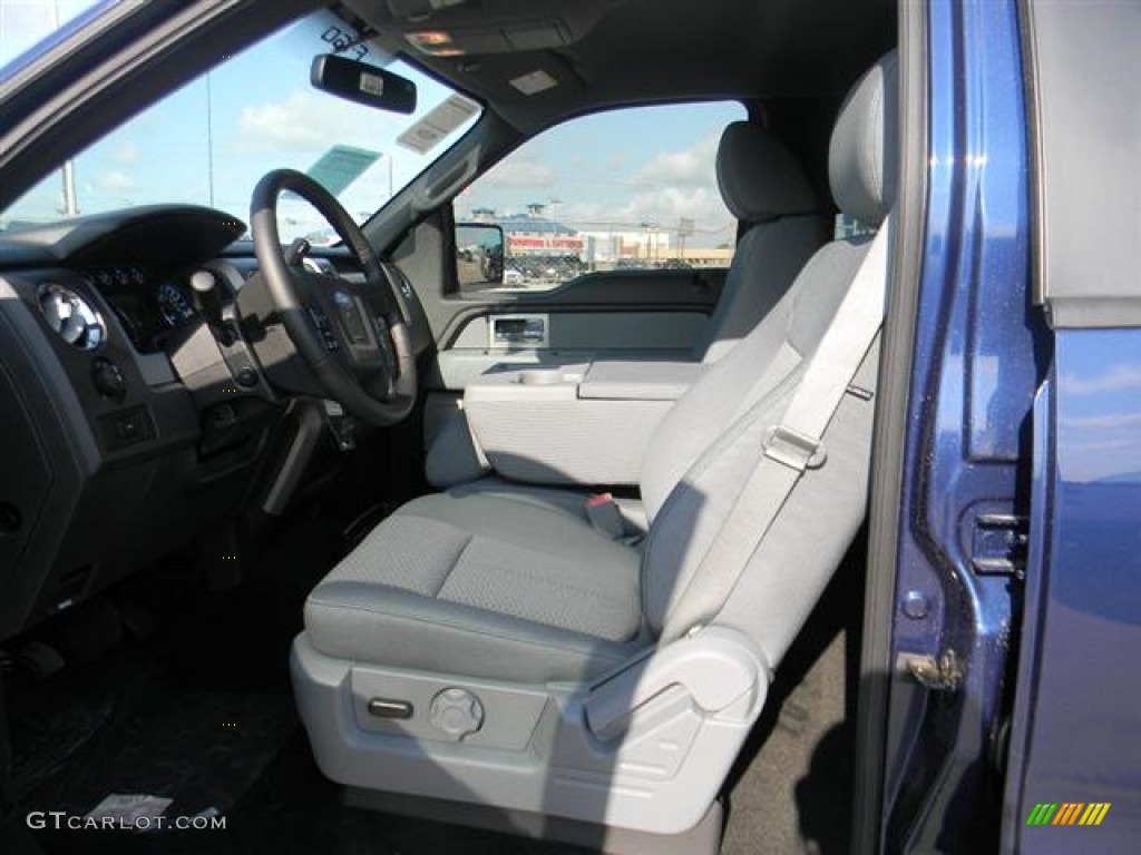 2011 F150 XLT SuperCrew - Dark Blue Pearl Metallic / Steel Gray photo #8