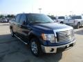 2011 Dark Blue Pearl Metallic Ford F150 XLT SuperCrew  photo #3