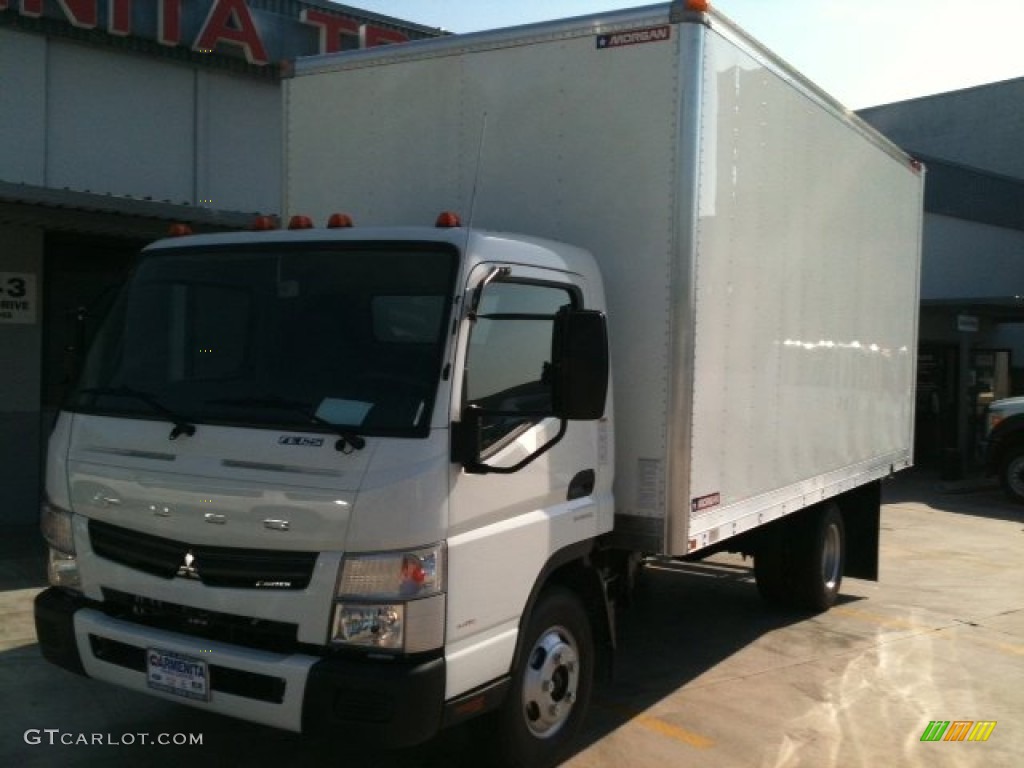 2012 Canter FE125 Regular Cab Moving Truck - Natural White / Blue Cloth photo #6
