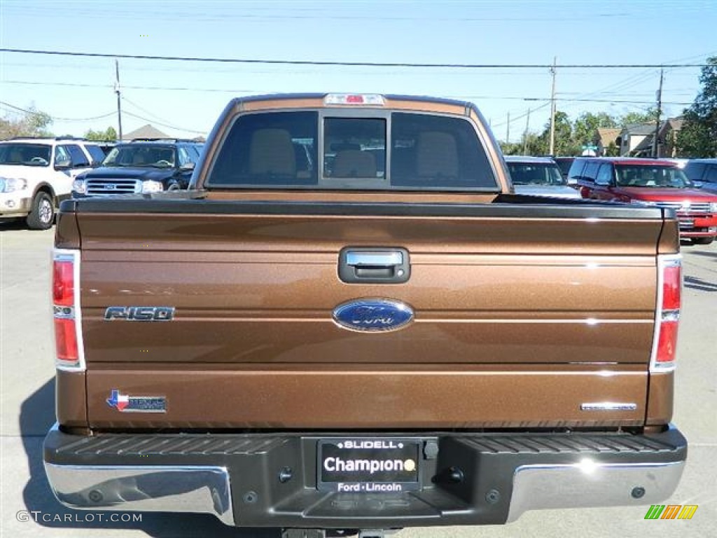 2011 F150 XLT SuperCrew - Golden Bronze Metallic / Pale Adobe photo #4