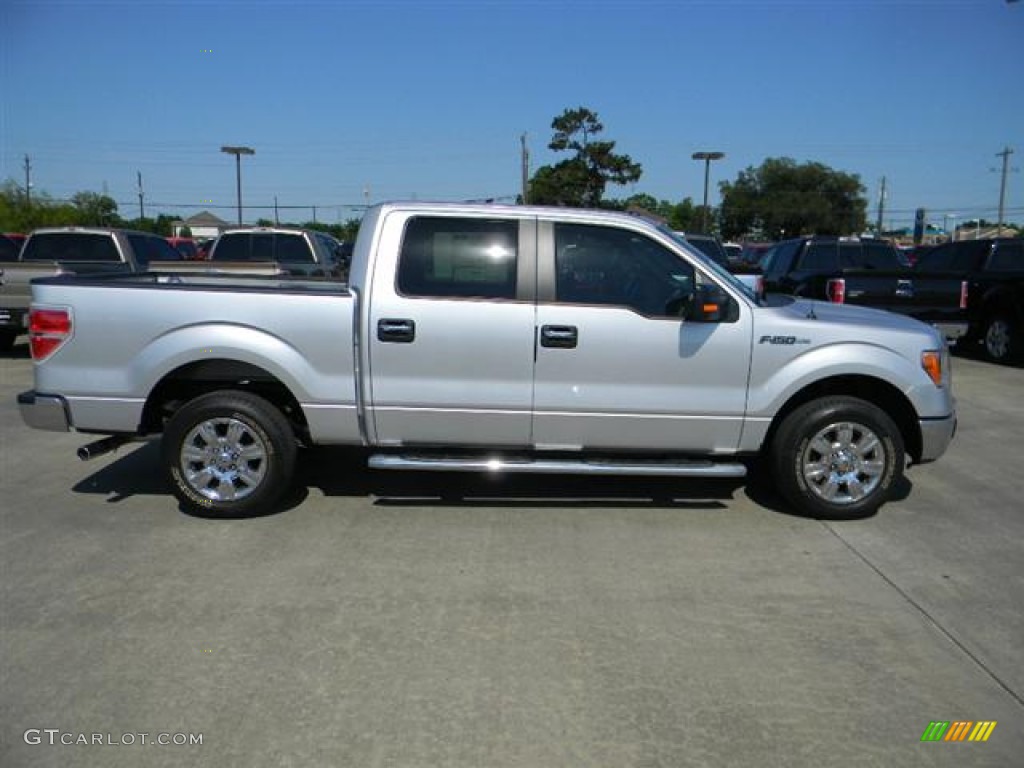 2011 F150 XLT SuperCrew - Ingot Silver Metallic / Steel Gray photo #4