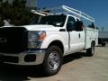 2011 Oxford White Ford F350 Super Duty XL SuperCab Chassis  photo #2
