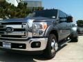 2011 Sterling Gray Metallic Ford F350 Super Duty Lariat Crew Cab Dually  photo #3