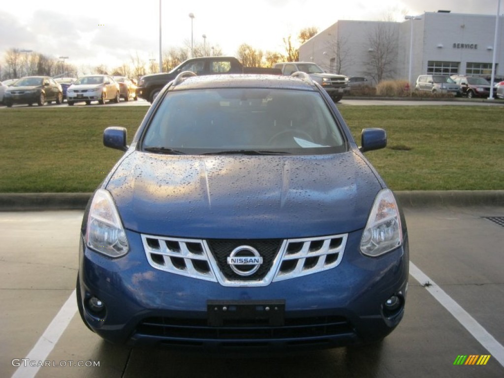 2011 Rogue SV - Indigo Blue Metallic / Black photo #2