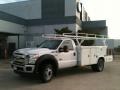 Oxford White 2011 Ford F550 Super Duty XL Regular Cab Utility Truck