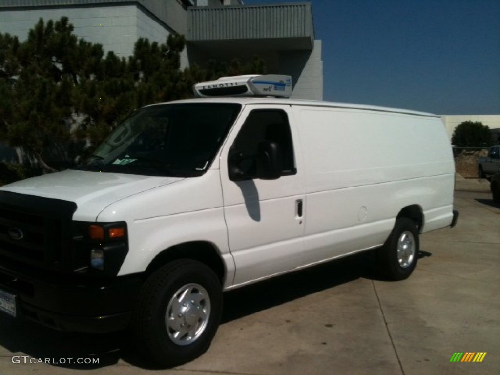 2011 E Series Van E350 XL Extended Utility - Oxford White / Medium Flint photo #1