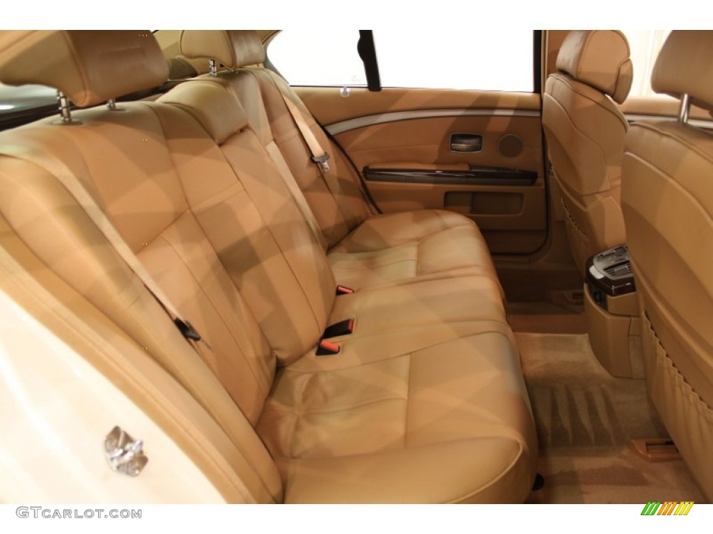 2008 7 Series 750i Sedan - Alpine White / Natural Brown Nasca Leather photo #25