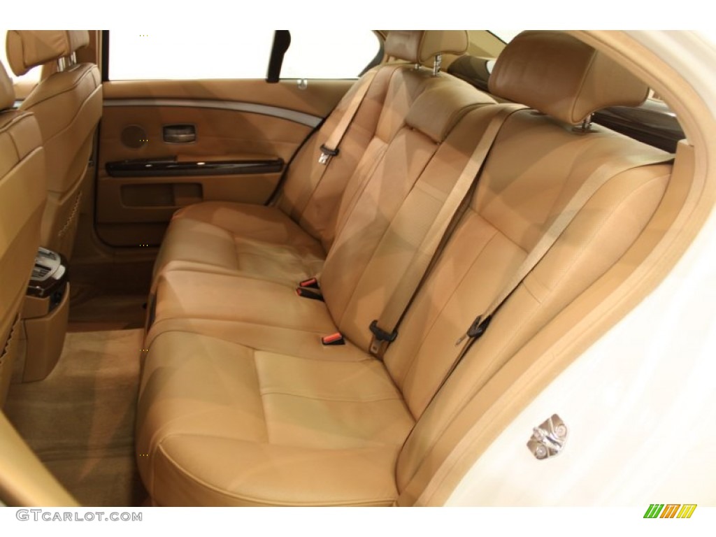 Natural Brown Nasca Leather Interior 2008 BMW 7 Series 750i Sedan Photo #58166867