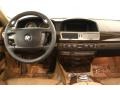 2008 BMW 7 Series Natural Brown Nasca Leather Interior Dashboard Photo