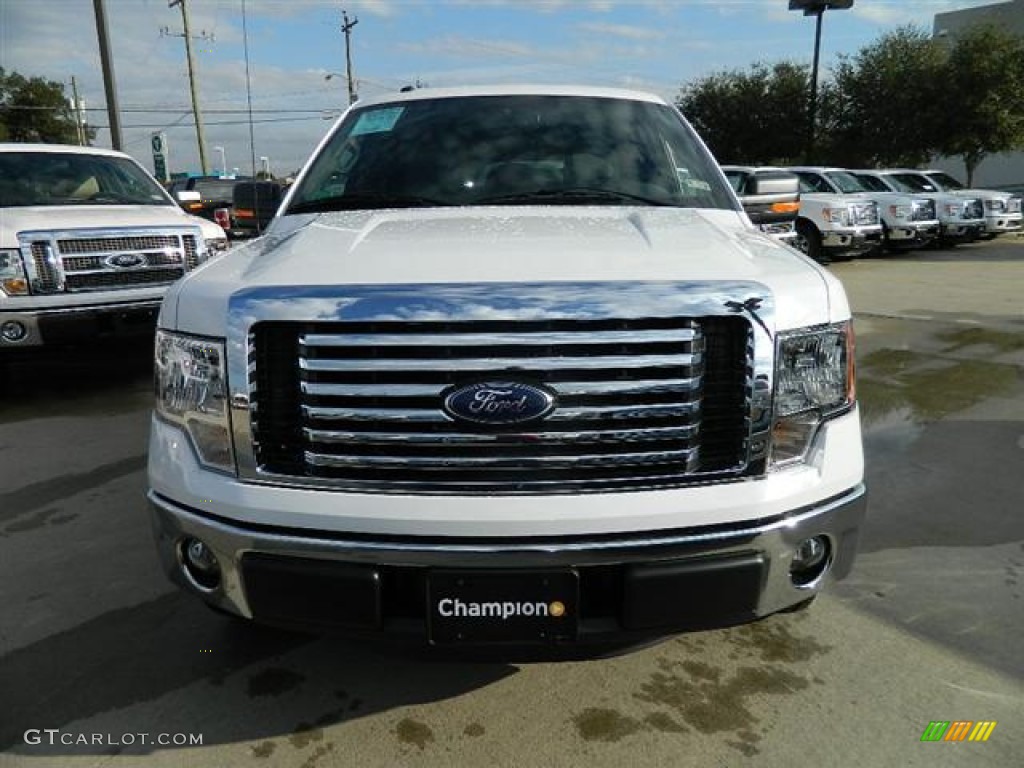 2011 F150 XLT SuperCrew - Oxford White / Steel Gray photo #8