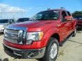 2011 Red Candy Metallic Ford F150 Lariat SuperCrew 4x4  photo #2