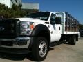 Oxford White - F550 Super Duty XL Regular Cab Stake Truck Photo No. 4