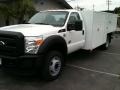 Oxford White 2012 Ford F550 Super Duty XL Regular Cab Utility Truck