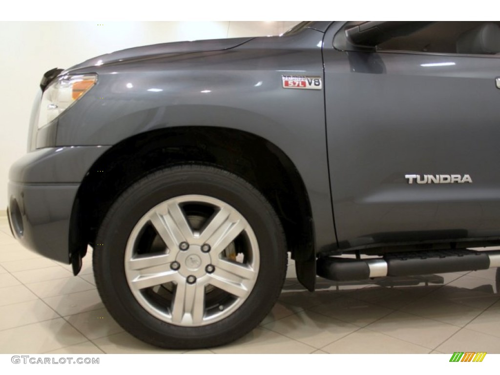 2008 Tundra Limited Double Cab 4x4 - Slate Gray Metallic / Graphite Gray photo #31