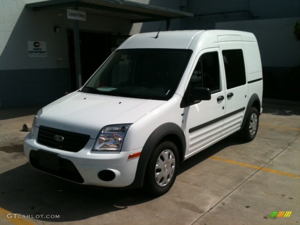 Frozen White 2011 Ford Transit Connect Electric Exterior Photo #58167695