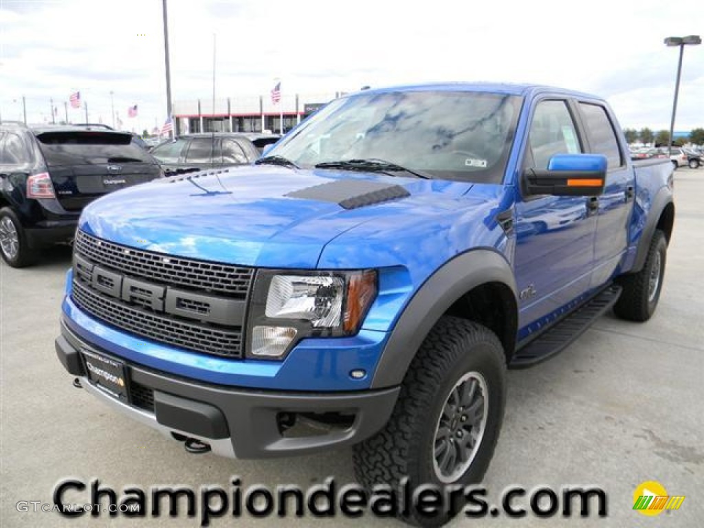 2011 F150 SVT Raptor SuperCrew 4x4 - Blue Flame Metallic / Raptor Black photo #1