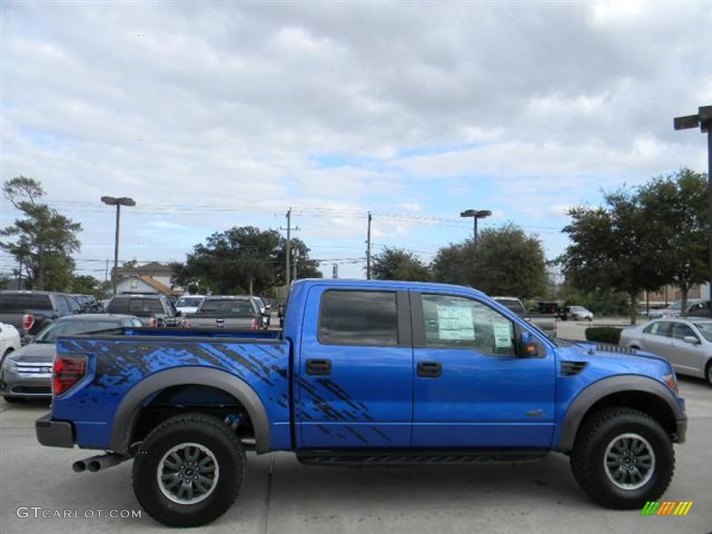 2011 F150 SVT Raptor SuperCrew 4x4 - Blue Flame Metallic / Raptor Black photo #4