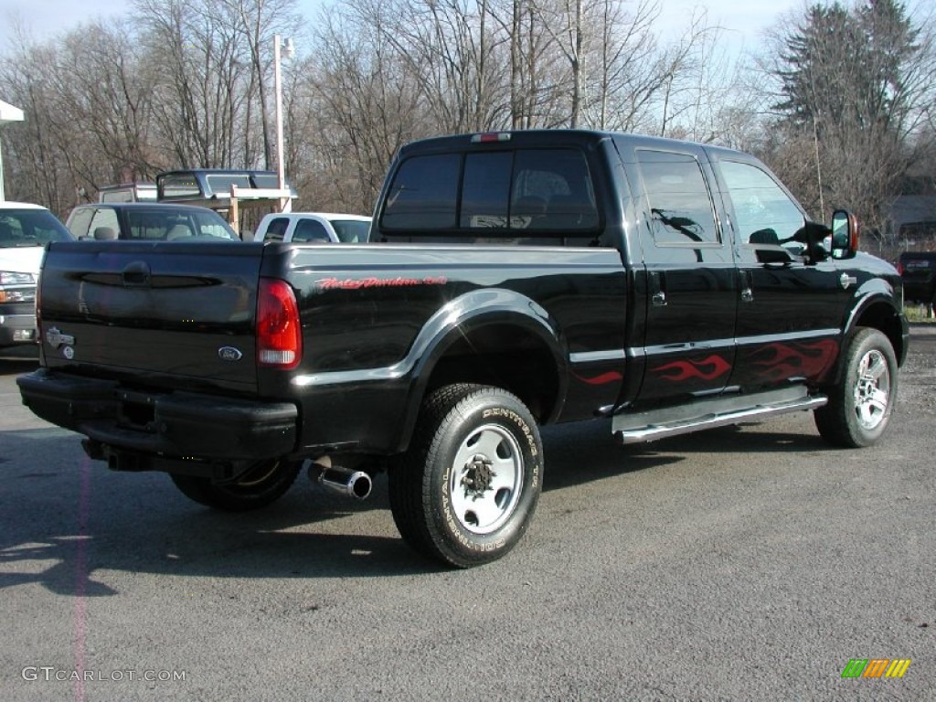 2005 F350 Super Duty Harley-Davidson Crew Cab 4x4 - Black / Harley-Davidson Black/Grey photo #7