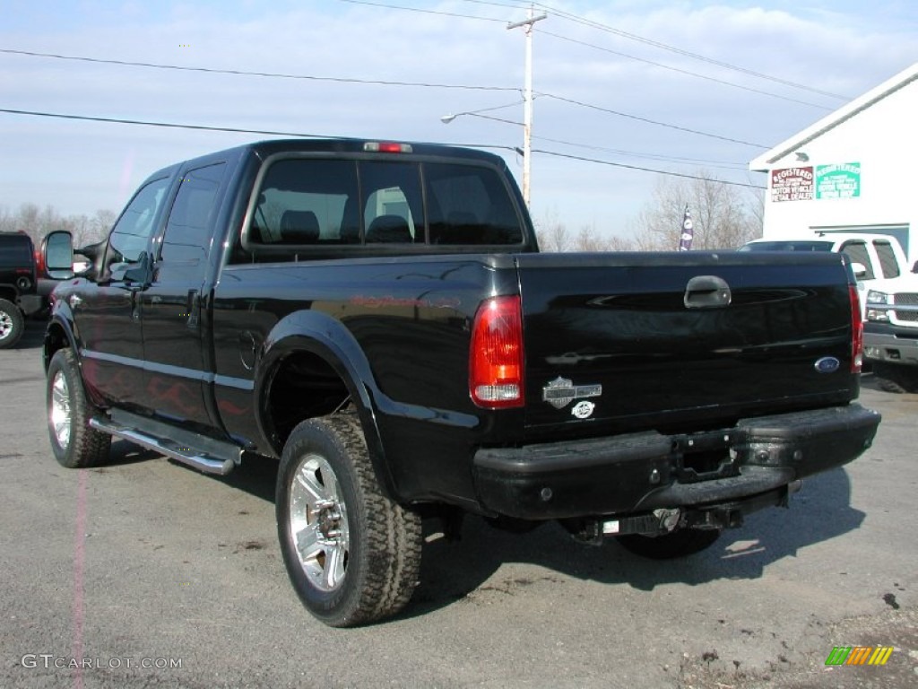 2005 F350 Super Duty Harley-Davidson Crew Cab 4x4 - Black / Harley-Davidson Black/Grey photo #14