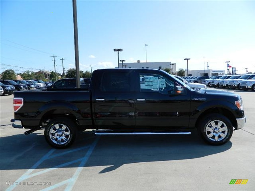 2011 F150 XLT SuperCrew - Ebony Black / Steel Gray photo #5