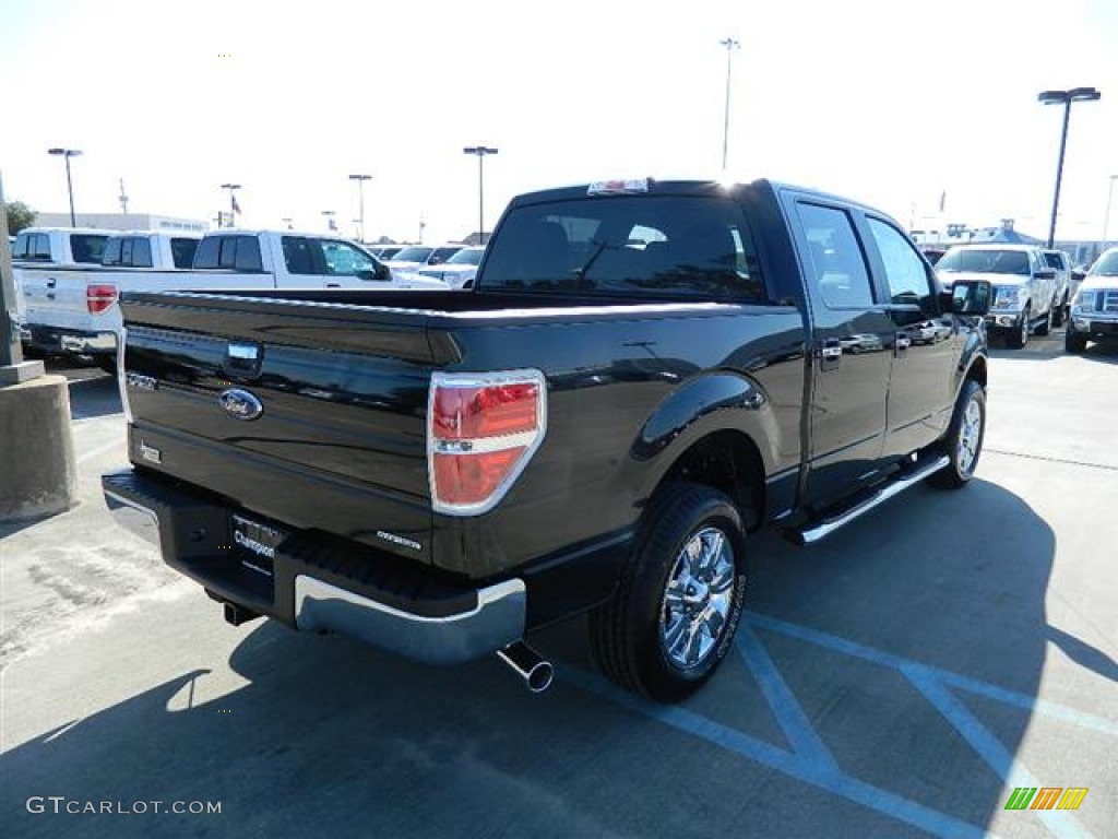 2011 F150 XLT SuperCrew - Ebony Black / Steel Gray photo #6