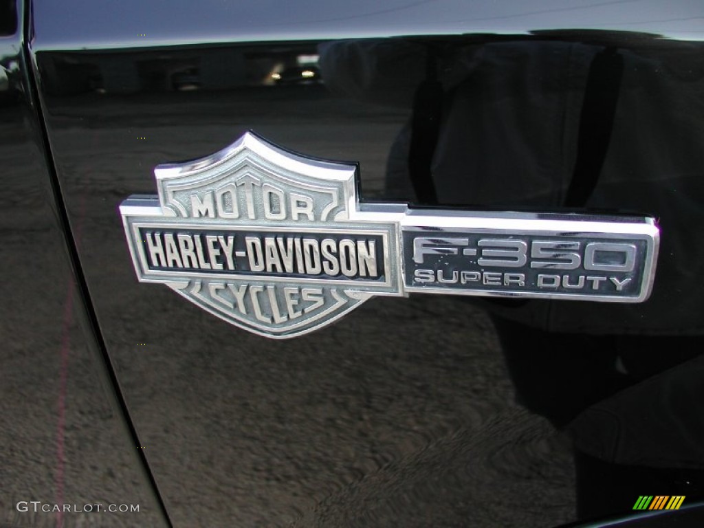 2005 F350 Super Duty Harley-Davidson Crew Cab 4x4 - Black / Harley-Davidson Black/Grey photo #23