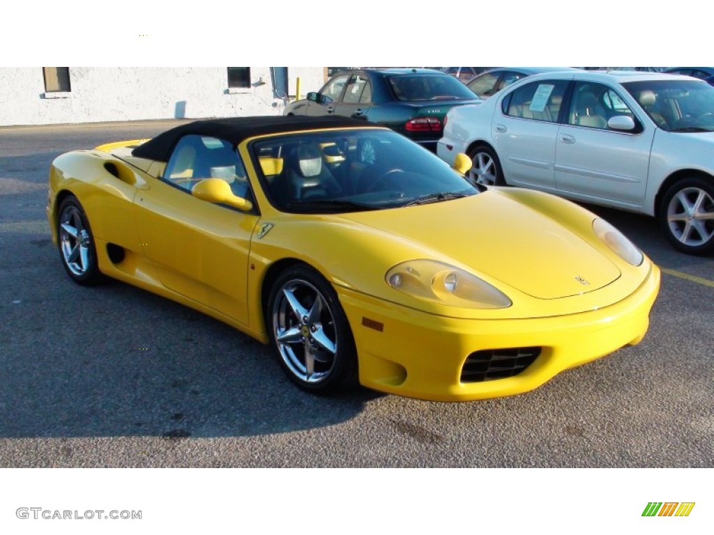 Yellow Ferrari 360