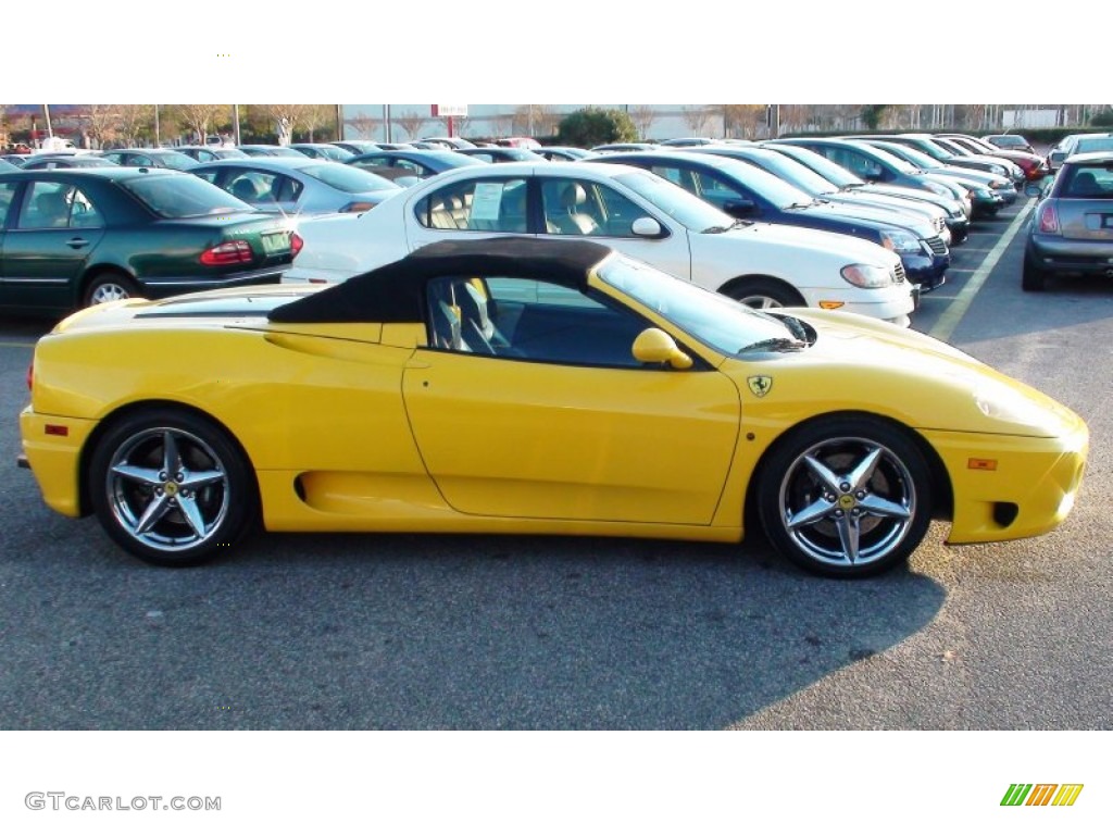 Yellow 2001 Ferrari 360 Spider F1 Exterior Photo #58168205