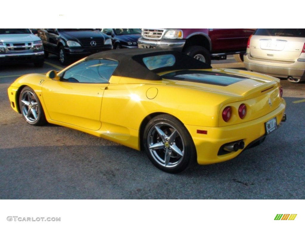 Yellow 2001 Ferrari 360 Spider F1 Exterior Photo #58168236