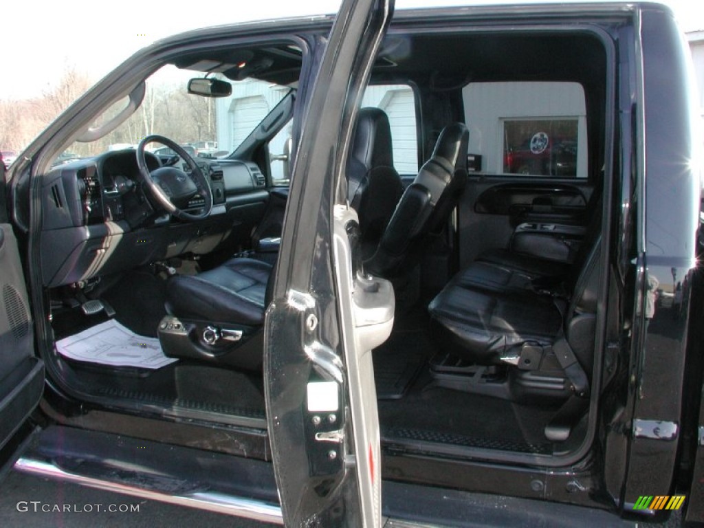 Harley-Davidson Black/Grey Interior 2005 Ford F350 Super Duty Harley-Davidson Crew Cab 4x4 Photo #58168262