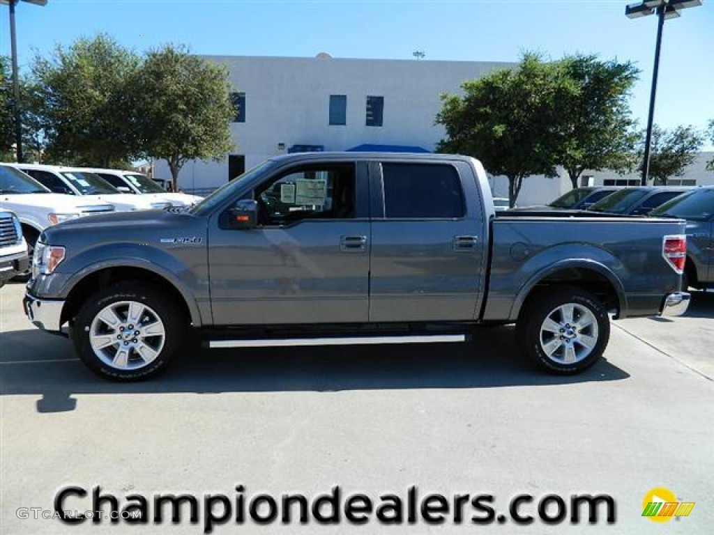 2011 F150 Lariat SuperCrew - Sterling Grey Metallic / Black photo #1