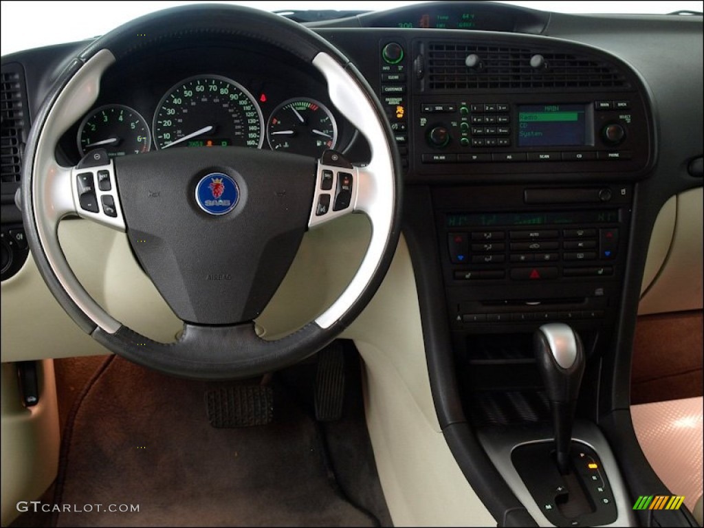 2006 Saab 9-3 Aero SportCombi Wagon Parchment Dashboard Photo #58169005