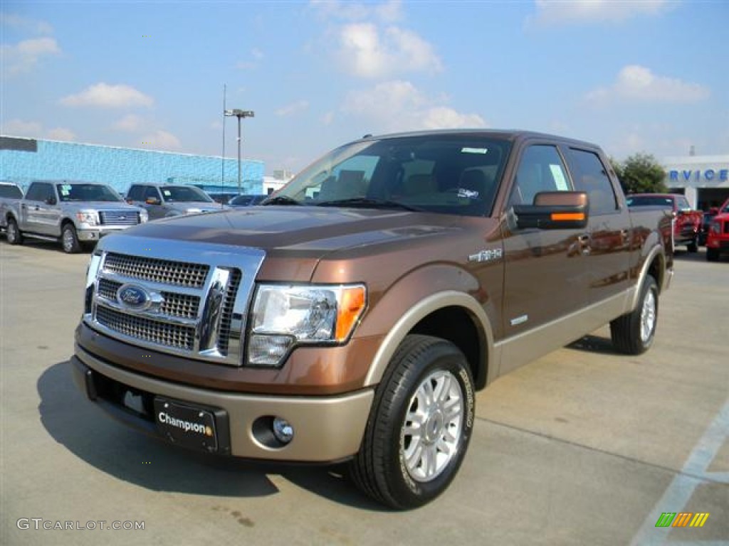 2011 F150 Lariat SuperCrew - Golden Bronze Metallic / Pale Adobe photo #8