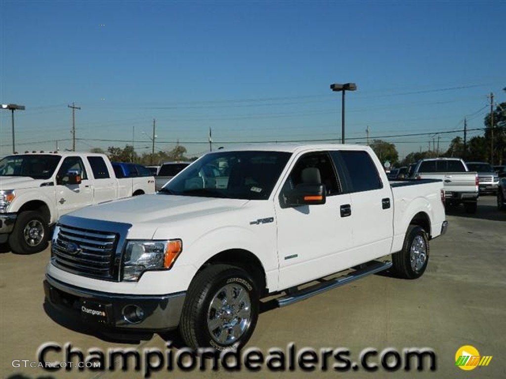 2011 F150 XLT SuperCrew - Oxford White / Steel Gray photo #1