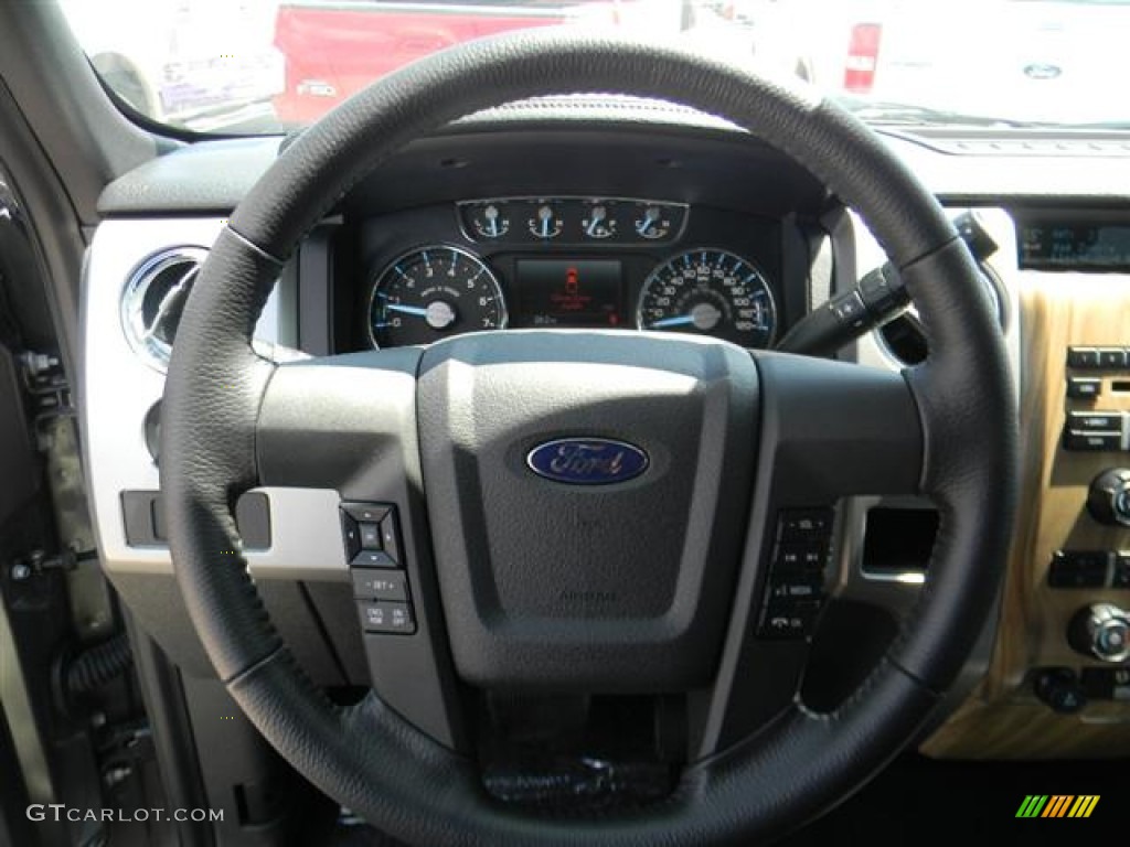 2011 F150 Lariat SuperCab - Sterling Grey Metallic / Black photo #10