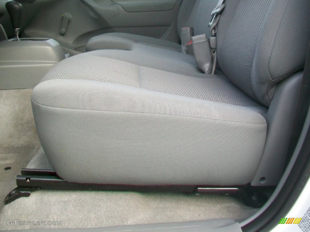 2009 Tacoma Regular Cab - Super White / Graphite Gray photo #12