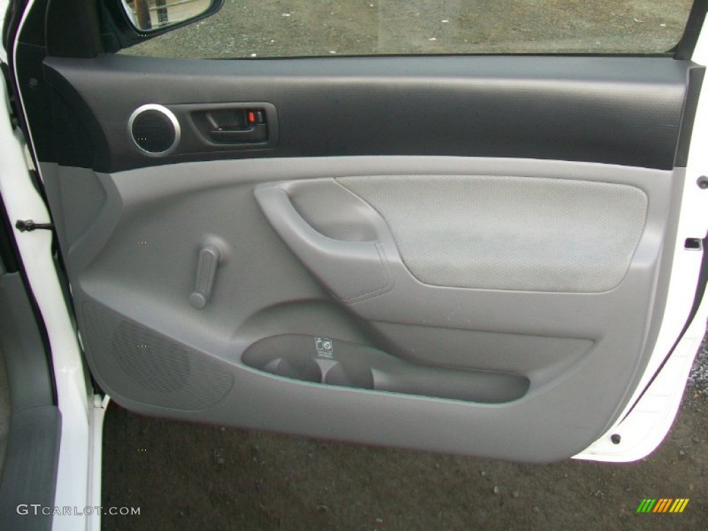 2009 Tacoma Regular Cab - Super White / Graphite Gray photo #26