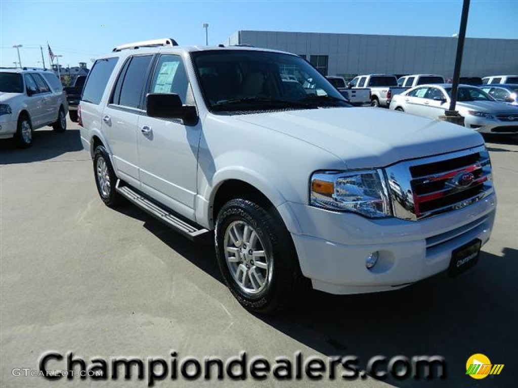 2011 Expedition XLT - Oxford White / Camel photo #1