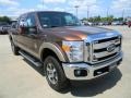 2011 Golden Bronze Metallic Ford F250 Super Duty Lariat Crew Cab 4x4  photo #3