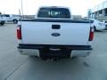 2011 White Platinum Metallic Tri-Coat Ford F250 Super Duty Lariat Crew Cab 4x4  photo #4