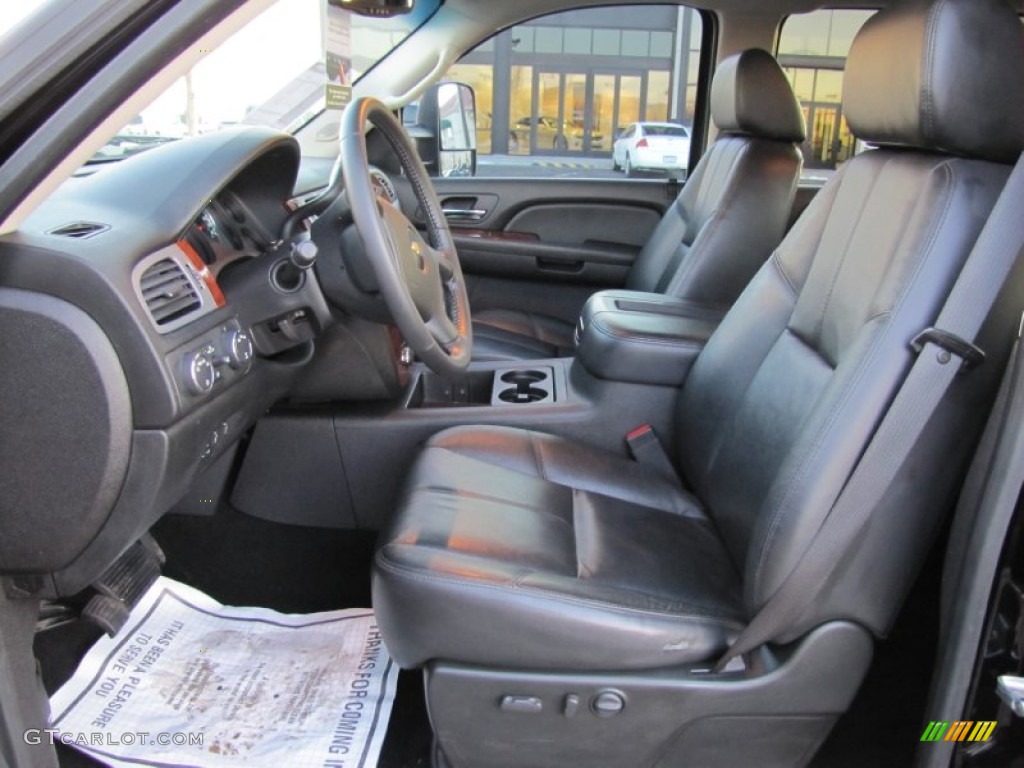 Ebony Interior 2009 Chevrolet Silverado 2500HD LTZ Crew Cab 4x4 Photo #58173102