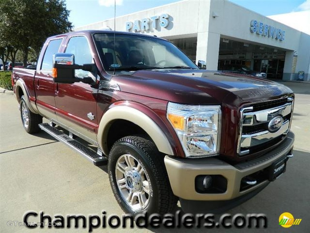 2011 Royal Red Metallic Ford F250 Super Duty King Ranch Crew