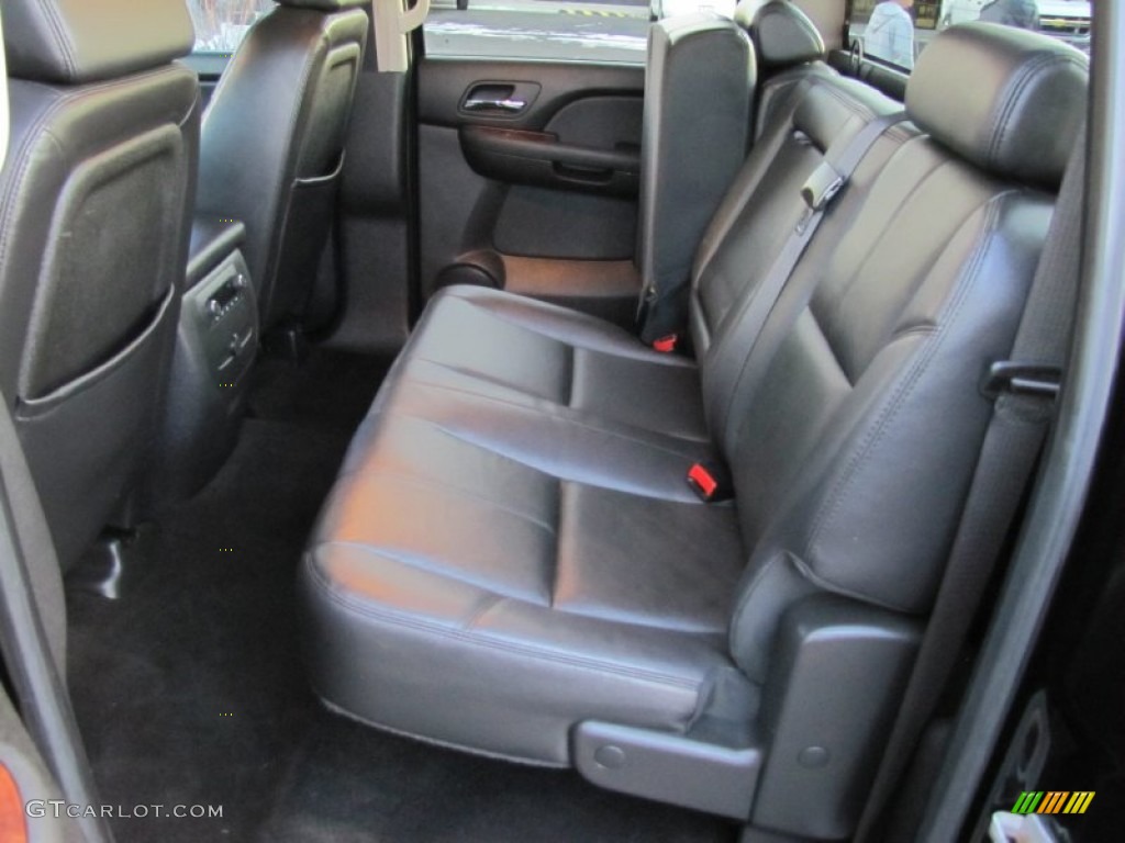 Ebony Interior 2009 Chevrolet Silverado 2500HD LTZ Crew Cab 4x4 Photo #58173285