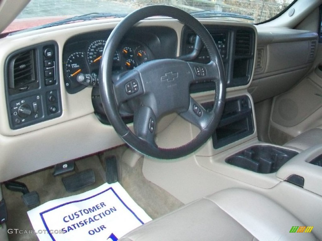 2003 Silverado 1500 LS Crew Cab 4x4 - Victory Red / Medium Gray photo #8