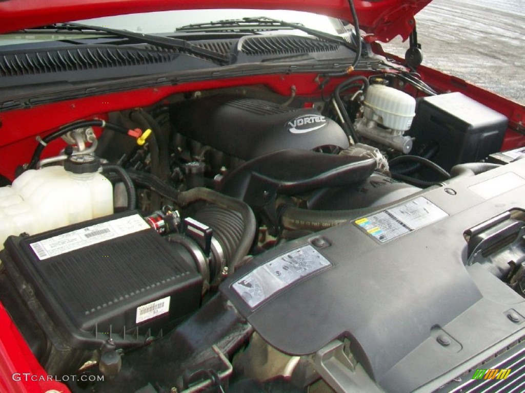 2003 Silverado 1500 LS Crew Cab 4x4 - Victory Red / Medium Gray photo #38