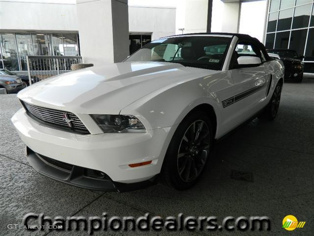 2011 Mustang GT Premium Convertible - Performance White / Charcoal Black photo #1