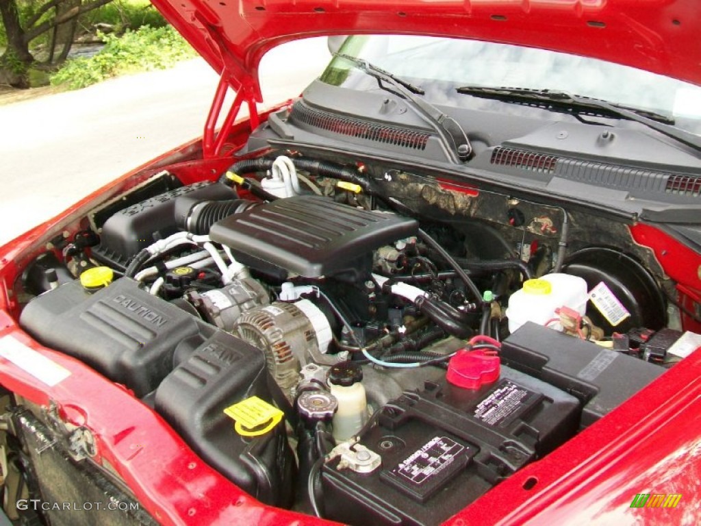 2003 Dodge Dakota Sport Quad Cab 4x4 Engine Photos