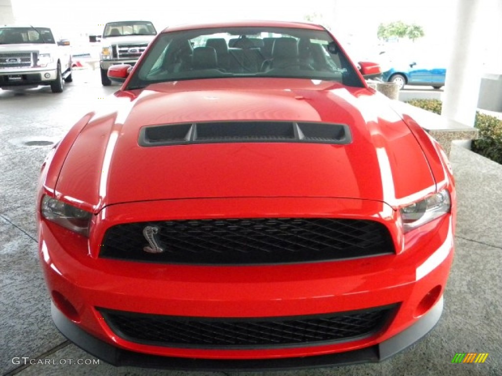 2011 Mustang Shelby GT500 SVT Performance Package Coupe - Race Red / Charcoal Black/Black photo #6