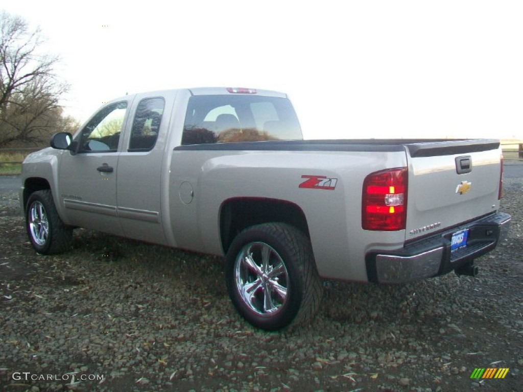 2009 Silverado 1500 LT Extended Cab - Silver Birch Metallic / Ebony photo #4