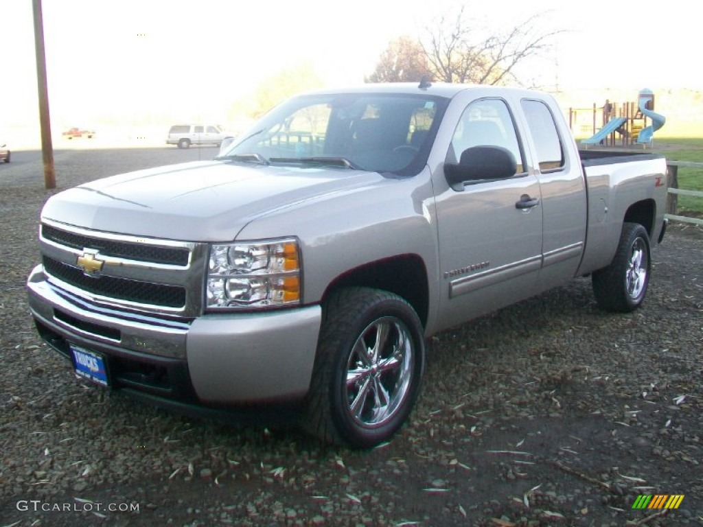 2009 Silverado 1500 LT Extended Cab - Silver Birch Metallic / Ebony photo #5